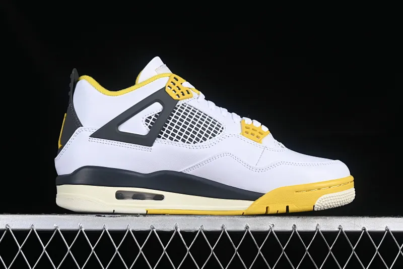 All categories Air Jordan Jordan series basketball shoes Air Jordan 4 Air Jordan 4 Retro "Vivid Sulfur" AJ4 Joe 4 White Thunder AQ9129-101